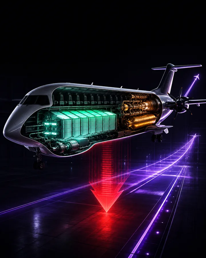 OpenMDAO hybrid-electric aircraft sizing project visual