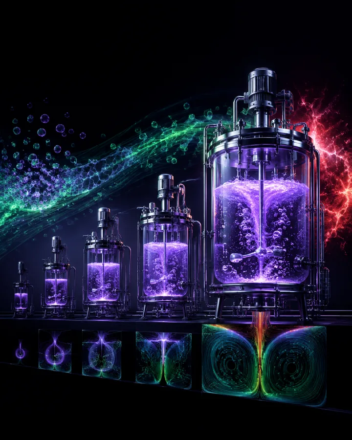 Bioreactor oxygen-transfer and scale-up model project visual