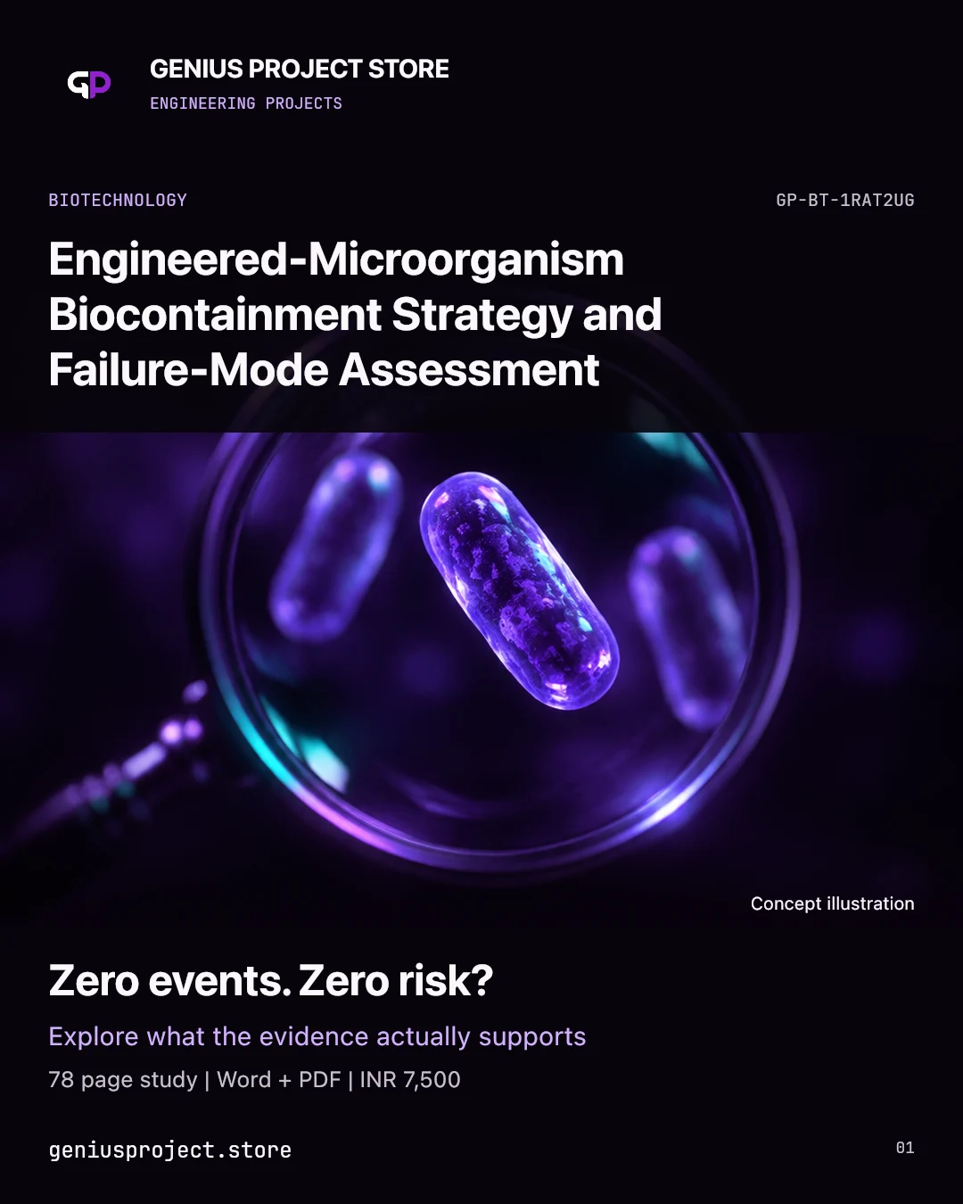 Engineered-Microorganism Biocontainment Strategy and Failure-Mode Assessment project visual