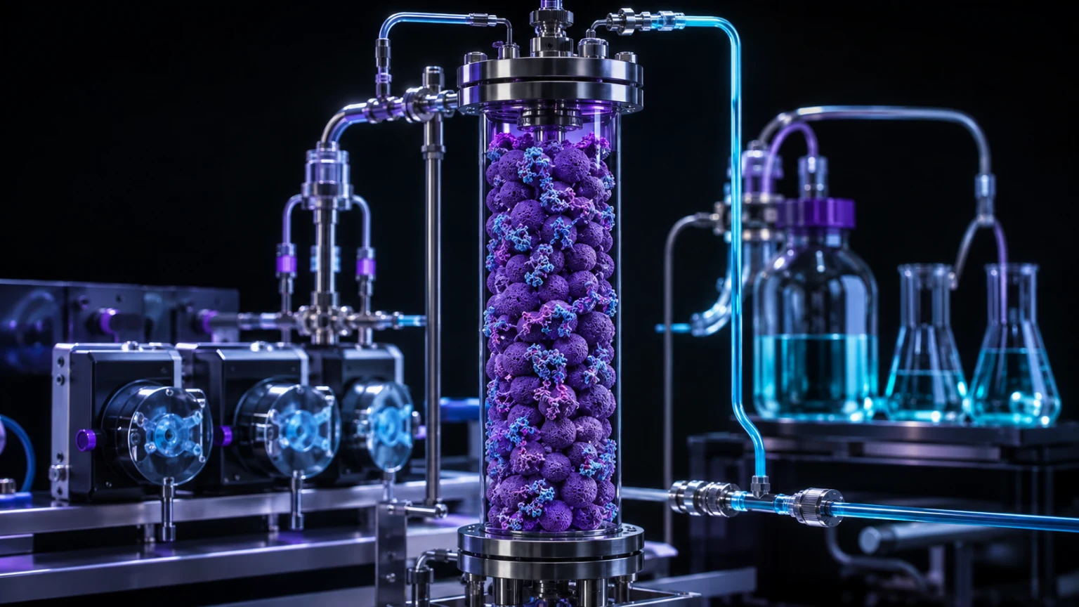 Enzyme-Immobilisation Technology Selection for Continuous Bioprocessing project visual