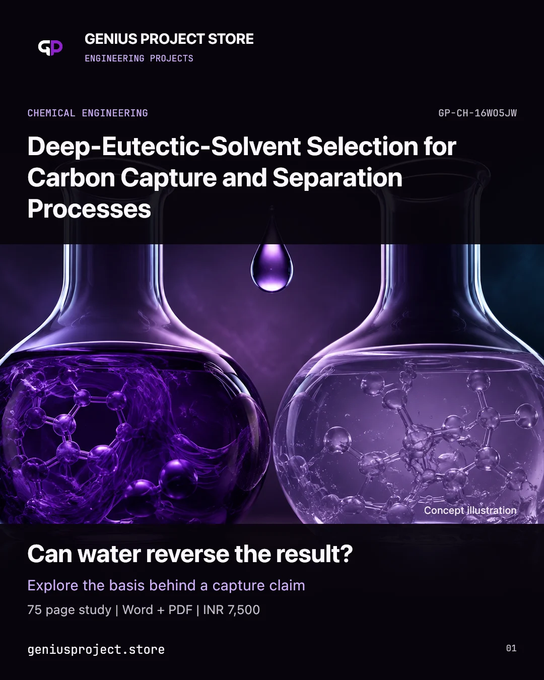 Deep-Eutectic-Solvent Selection for Carbon Capture and Separation Processes project visual