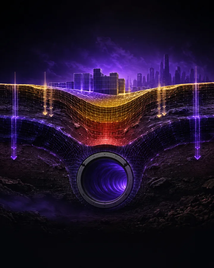 Code_Aster tunnel-induced settlement study project visual