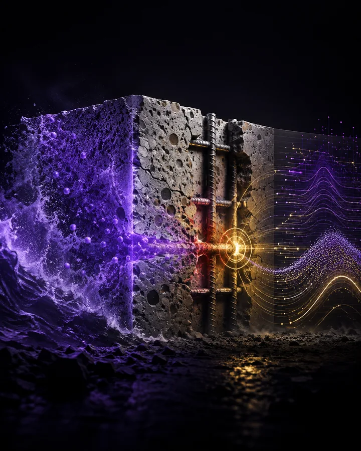 Concrete chloride-ingress service-life model project visual