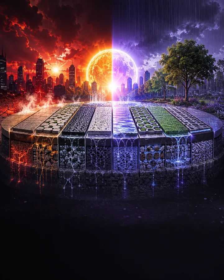 Urban Heat Mitigation Through Cool Pavements and Permeable Surfaces project visual