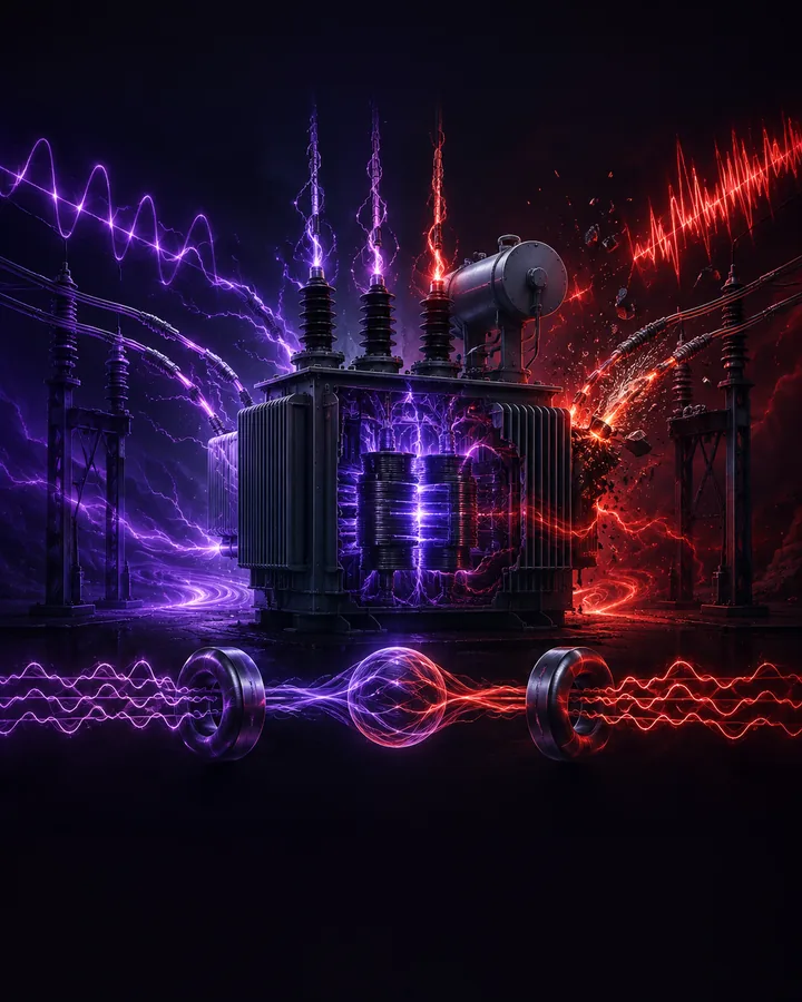 Transformer Inrush and Differential Protection Study project visual