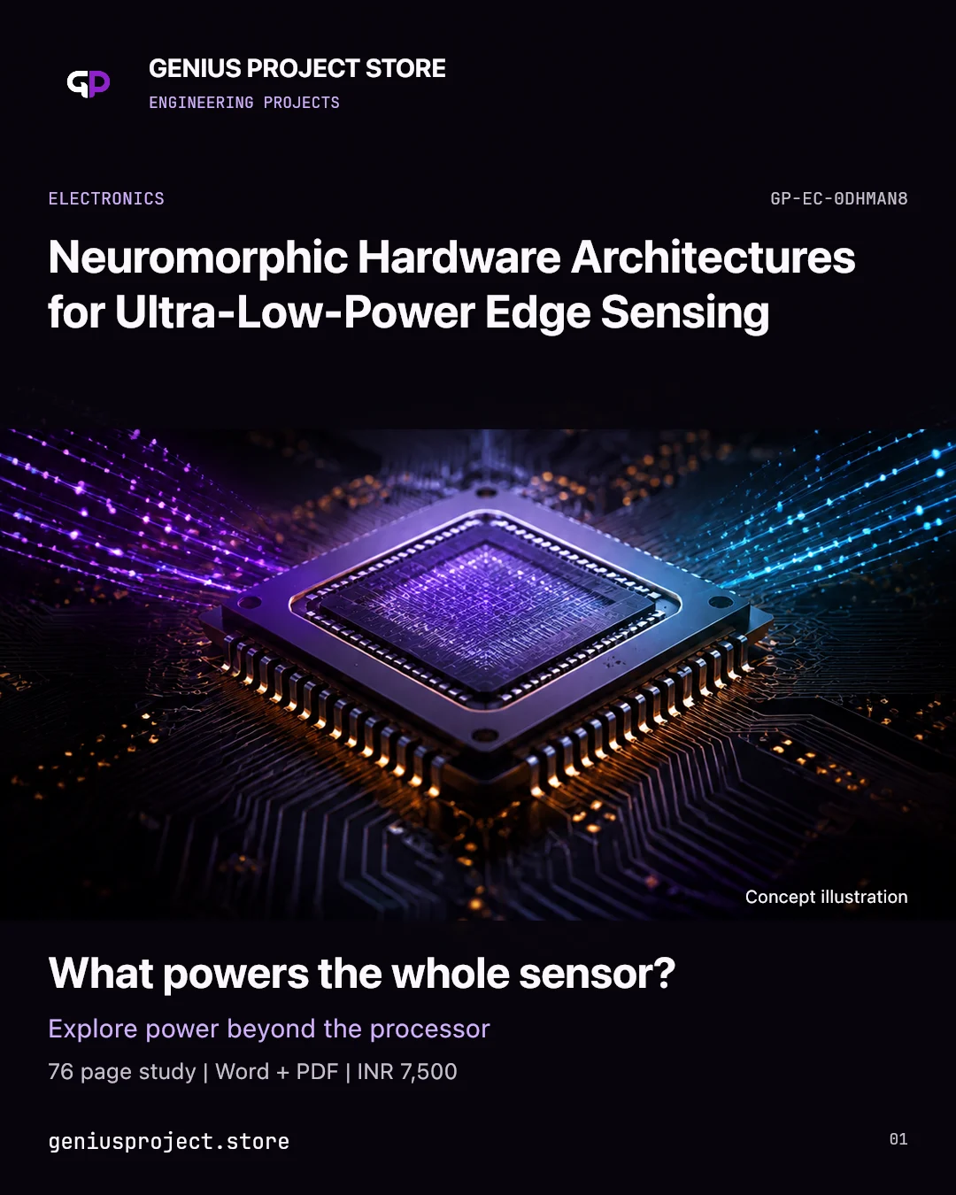 Neuromorphic Hardware Architectures for Ultra-Low-Power Edge Sensing project visual