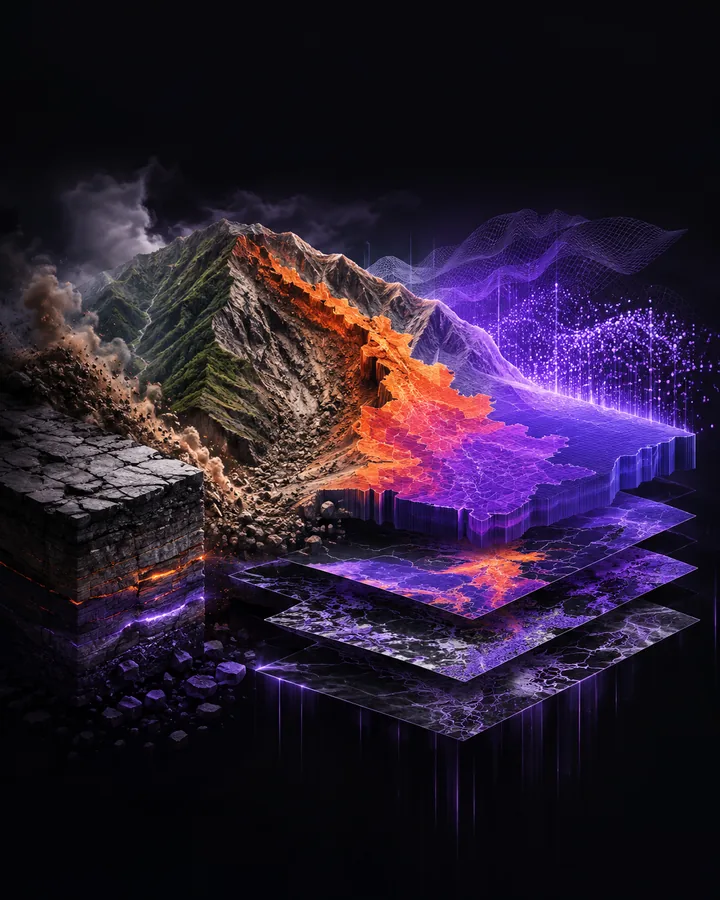Landslide susceptibility and uncertainty mapping project visual