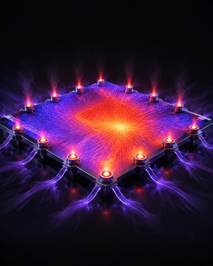 Adjoint-Based PDE-Constrained Thermal Control project visual